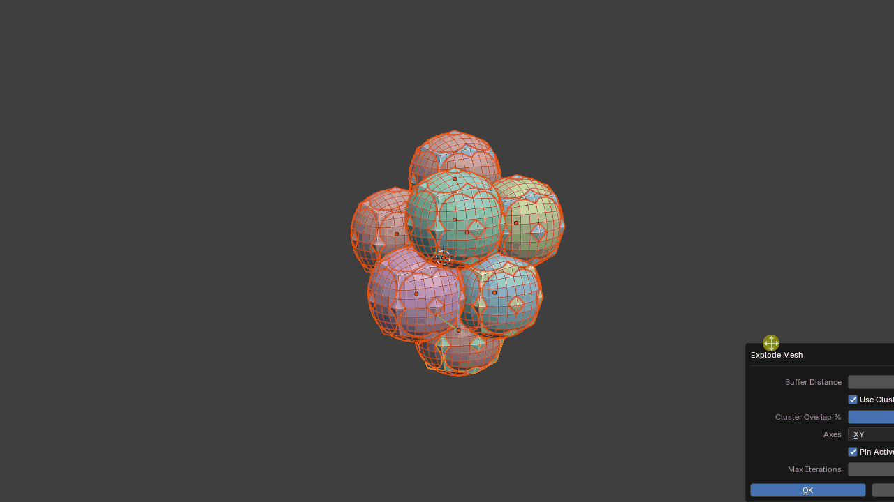 Explode Mesh Animation
